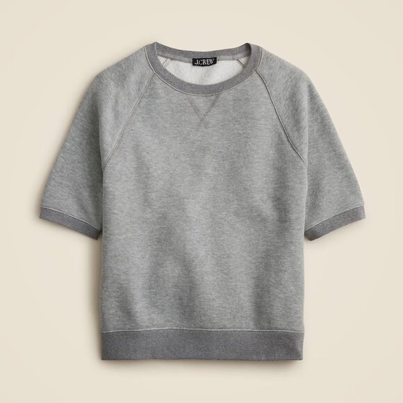 J.Crew women's XS heritage terry short sleeve sweatshirt NWT - Picture 1 of 1